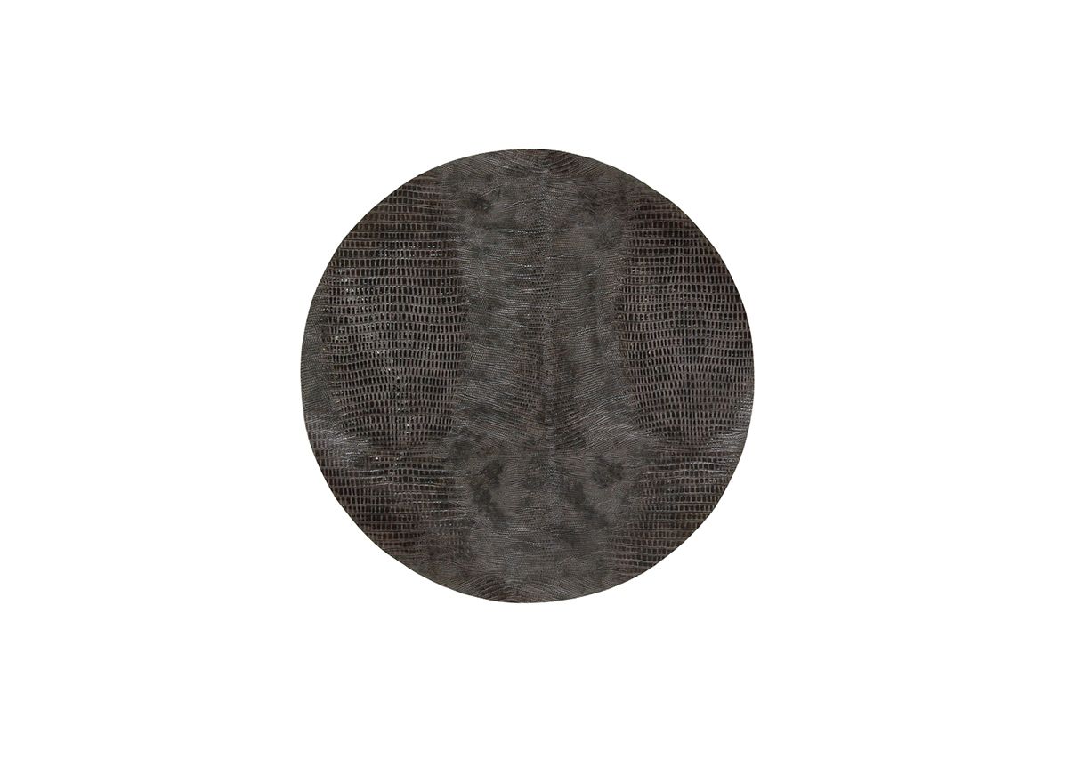 12" Round Sumatra Mat/Liner - Graphite - Pack of 12