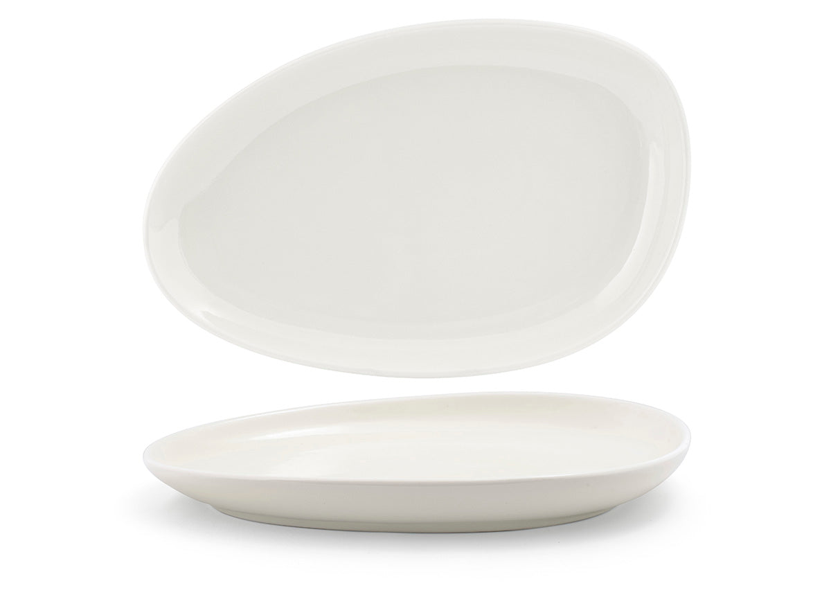 14" Oval Kiln® Platter - Vanilla Bean - Pack of 2