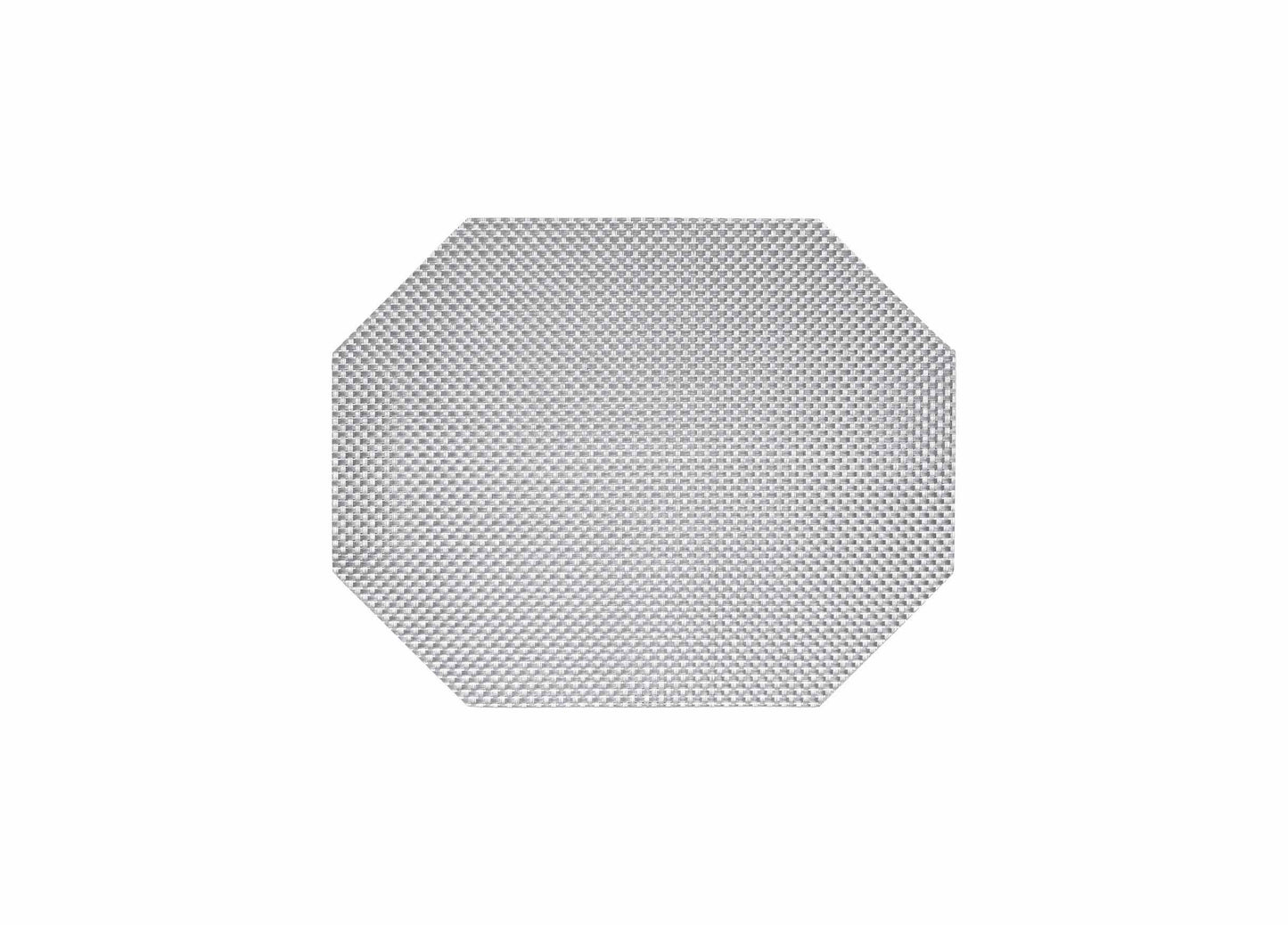 14" x 11" Metroweave® Basketweave Mat - Pewter - Pack of 12